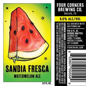 Four Corners Brewing Co. Sandia Fresca May 2022