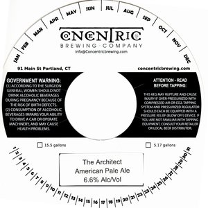 Concentric Brewing Company The Architect American Pale Ale