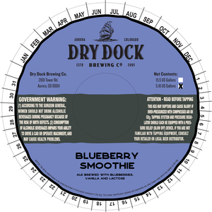 Dry Dock Brewing Co Blueberry Smoothie