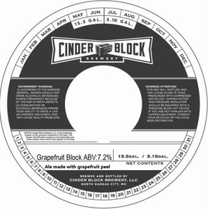 Cinder Block Brewery LLC Grapefruit Block April 2022
