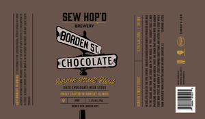 Sew Hop'd Brewery Borden Street Stout April 2022