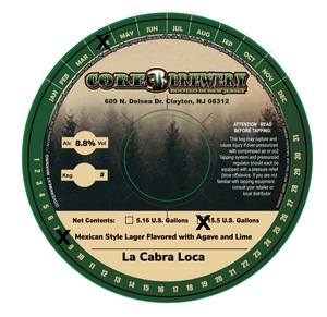 Core 3 Brewery La Cabra Loca April 2022