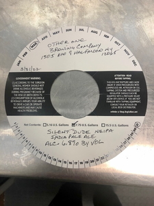 Other One Brewing Company Silent Dude Neipa April 2022