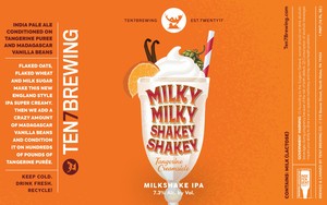 Milky Milky Shakey Shakey Tangerine Creamsicle April 2022