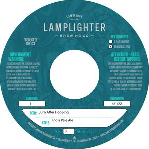 Lamplighter Brewing Co. Burn After Hopping April 2022