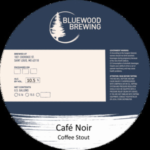 CafÉ Noir Coffee Stout April 2022
