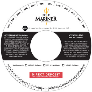 Bold Mariner Brewing Company Direct Deposit April 2022