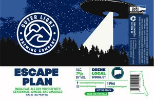 Escape Plan India Pale Ale Dry Hopped With Centennial, Simcoe, And Amarillo April 2022