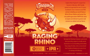 Narragansett Raging Rhino IPA April 2022