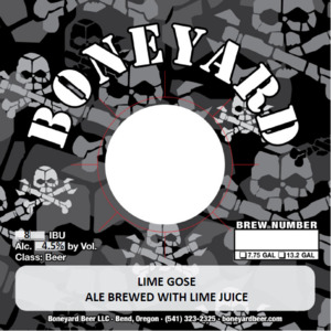 Boneyard Beer Lime Gose