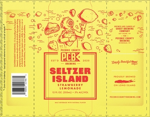 Peconic County Brewing Seltzer Island Strawberry Lemonade April 2022