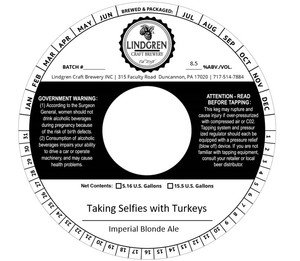 Lindgren Craft Brewery Taking Selfies With Turkeys April 2022