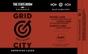 Grid City Beer Works Showater Lager April 2022