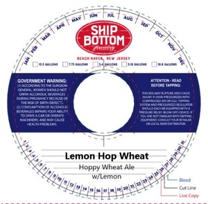 Ship Bottom Brewery Lemon Hop Wheat April 2022