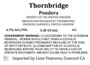 Thornbridge Pondera April 2022