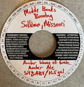Muddy Banks Brewing Amber Waves Of Grain Amber Ale