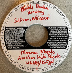 Muddy Banks Brewing Meramec Mosaic American India Pale Ale April 2022