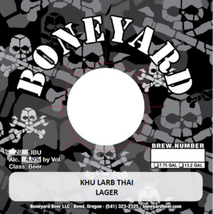 Boneyard Beer Khu Larb Thai April 2022