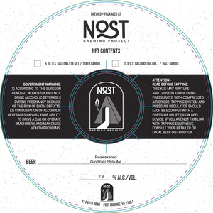 Nost Brewing Project Reawakened