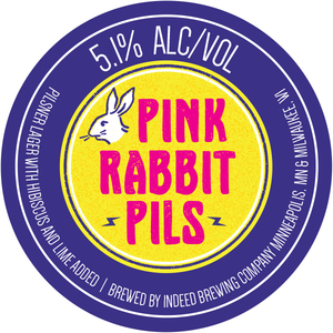Indeed Brewing Company Pink Rabbit Pils April 2022