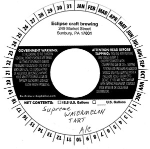 Eclipse Craft Brewing Supreme Watermelon Tart