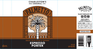 Palmetto Brewing Co Espresso Porter April 2022