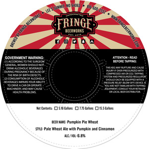 Fringe Beerworks Pumpkin Pie Wheat May 2022