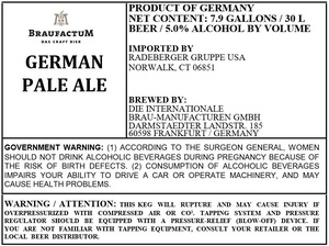 Braufactum German Pale Ale May 2022