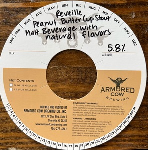Armored Cow Brewing Co Reveille Peanut Butter Cup Stout