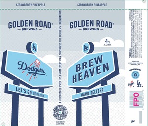 Golden Road Brewing Brew Heaven Strawberry Pineapple May 2022
