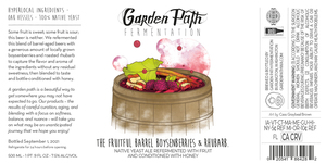 Garden Path Fermentation The Fruitful Barrel Boysenberries & Rhubarb May 2022