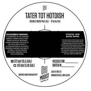 Modist Brewing Co Tater Tot Hotdish Double India Pale Ale