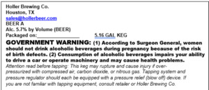 Holler Brewing Co. May 2022