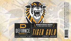 Defiance Brewing Co. Tiger Gold May 2022