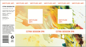 Untitled Art Citra Session IPA May 2022