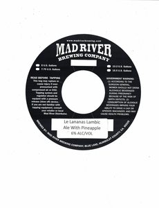Mad River Brewing Company Le Lananas Ale May 2022