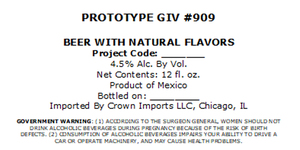 Crown Imports LLC Prototype Giv #909