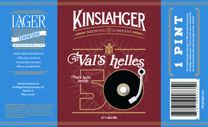 Kinslahger Brewing Company Val's Helles May 2022
