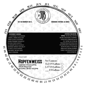 Hopfenweiss German Style White India Pale Ale June 2022