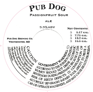 Pub Dog Passionfruit Sour May 2022
