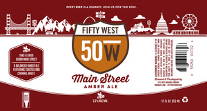 Fifty West Brewing Co Main Street Amber May 2022