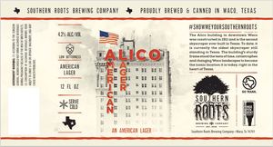Southern Roots Brewing Company Alico Lager May 2022