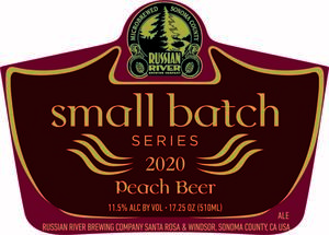 Russian River Brewing Company Peach Beer May 2022