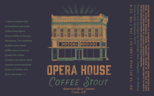 Opera House Coffee Stout May 2022