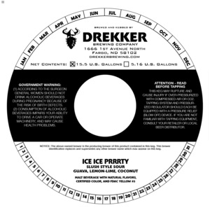 Drekker Brewing Company Ice Ice Prrrty Guava, Lemon-lime, Coconut