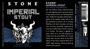 Stone Imperial Stout June 2022