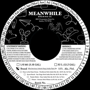 Meanwhile Brewing Co. Mischevious Intent June 2022