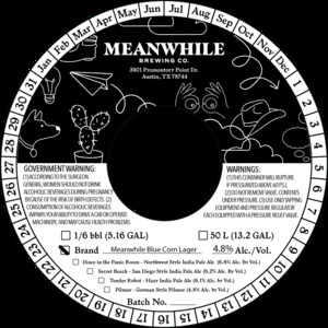 Meanwhile Brewing Co. Meanwhile Blue Corn Lager June 2022