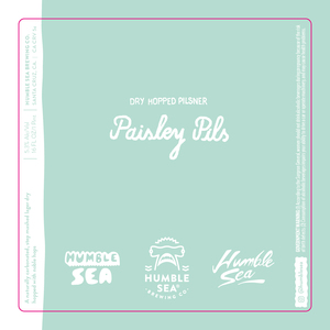 Humble Sea Brewing Co. Paisley Pils June 2022