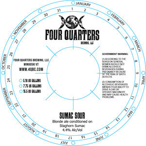 Four Quarters Brewing, LLC Sumac Sour